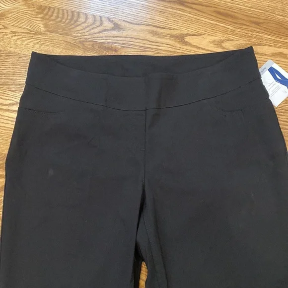 NWT Womens Falls Creek black tech stretch pant low rise bootcut ankle plus size - Picture 2 of 8